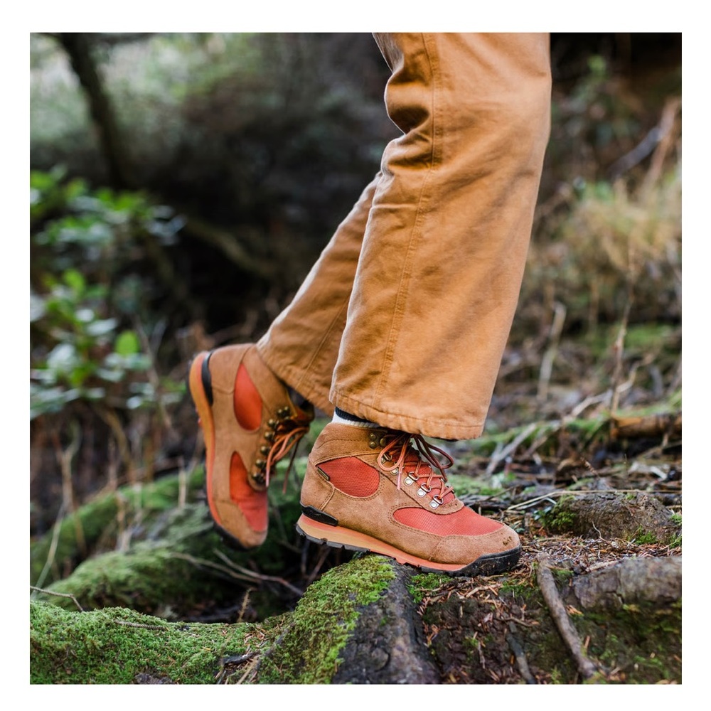 Danner Tan and Red Jag Waterproof Hiking Boot - Picture 2 of 4